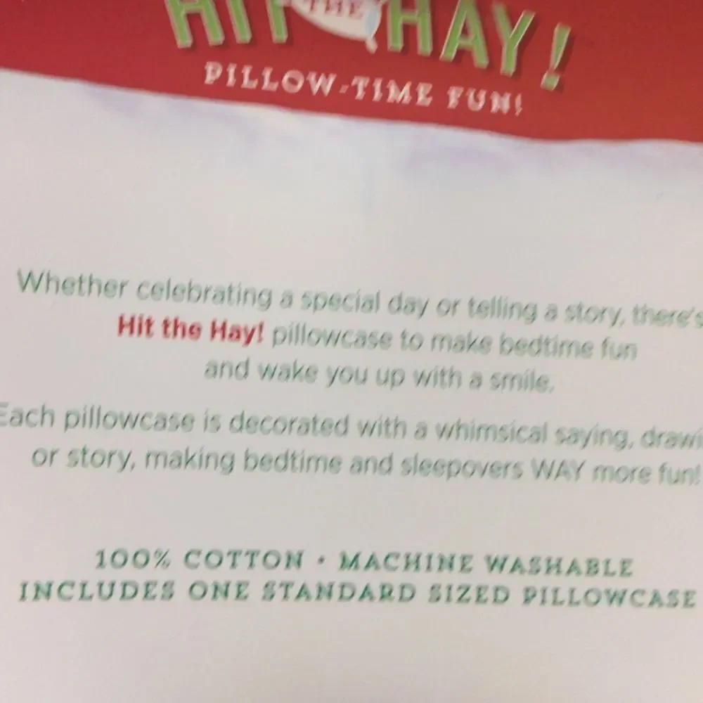 Demdaco Hit the hay holiday elf pillow NIP‎